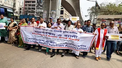 Bangladesh Christians Demand Public Holiday for Easter with Human Chain