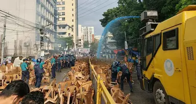 Jatiya Party Rally Disrupted by Police Action in Dhaka